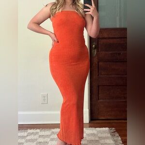 Orange Tube Dress